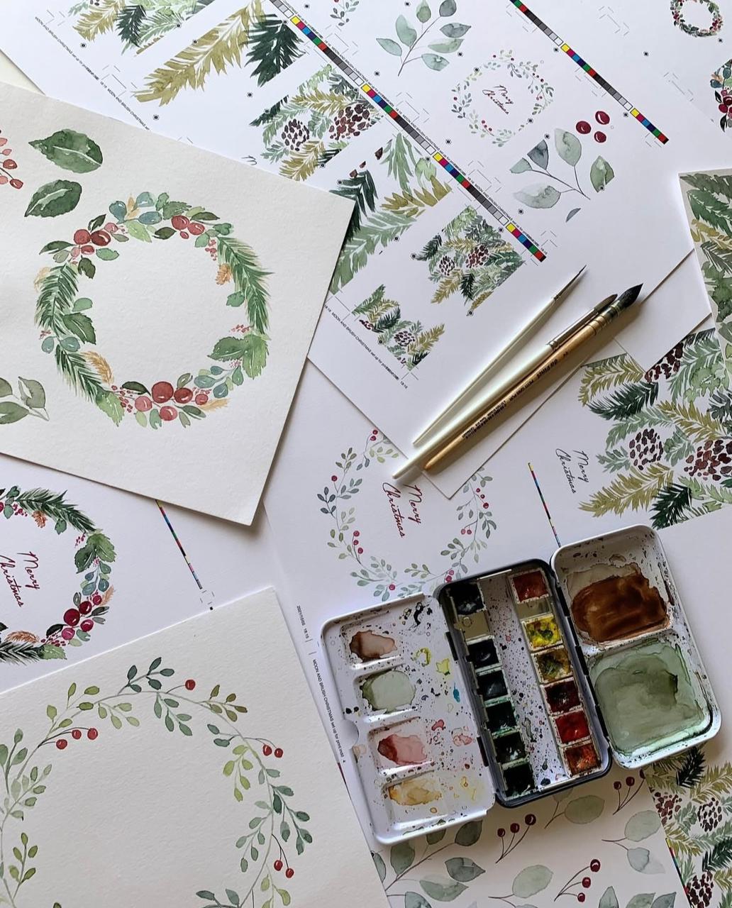 Watercolour Workshop: Christmas Cards & Gift Tags